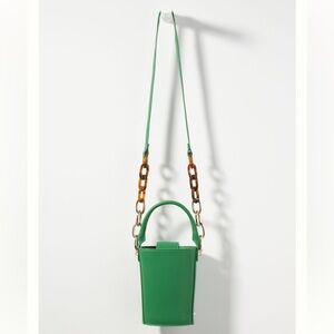 Anthropologie Green Crossbody Bag